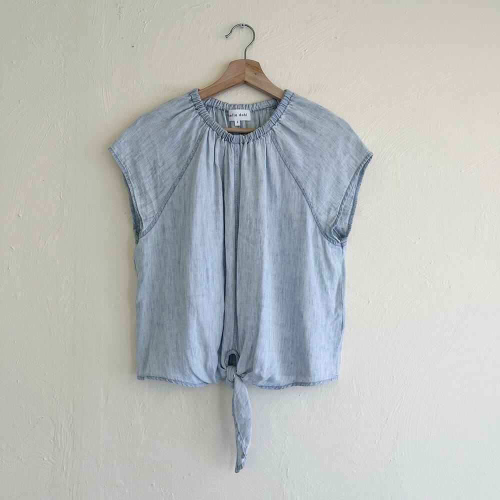 Bella Dahl Blue Blouse Elegant and Versatile